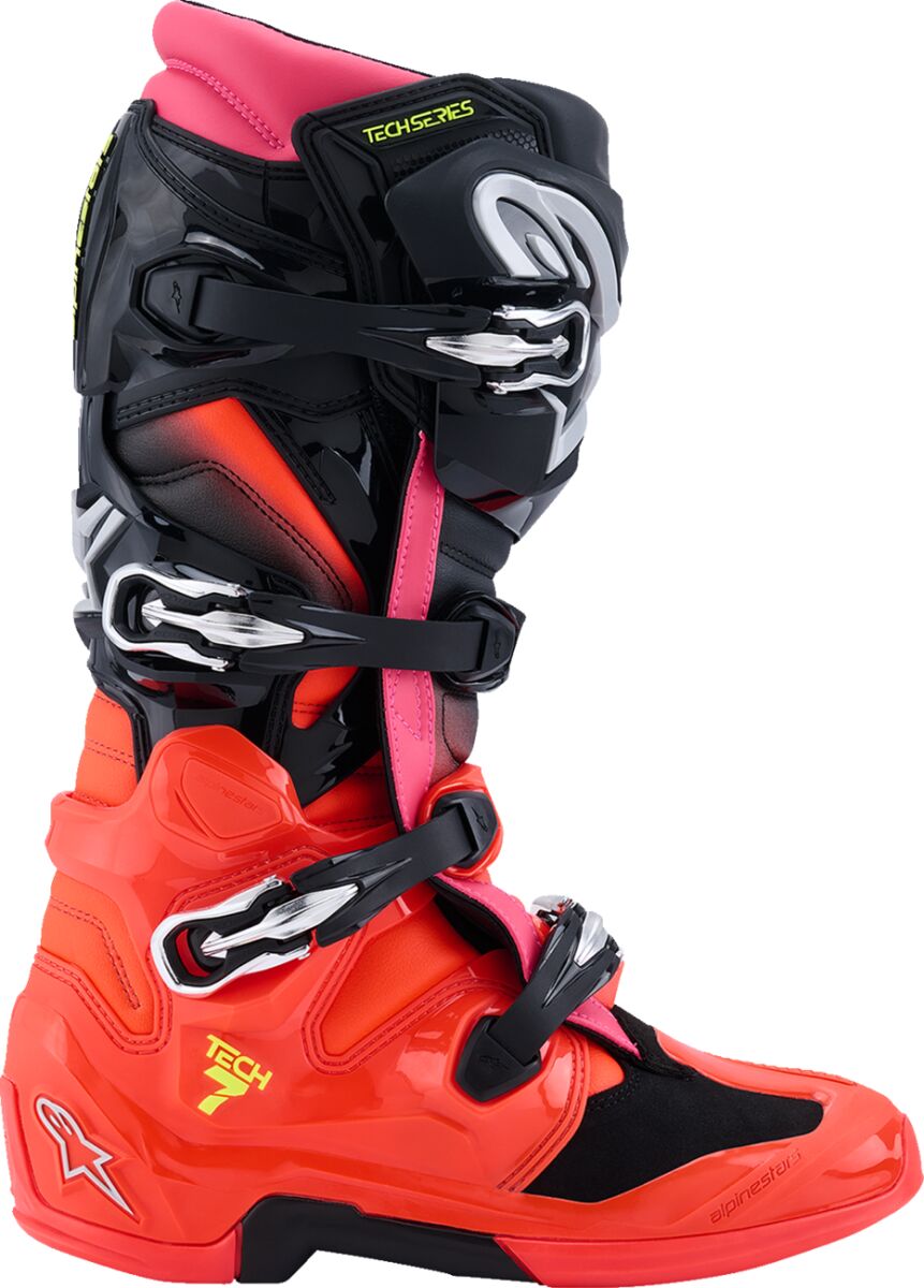 BOOT TECH 7 BLK/RD FLUO/PINK 9