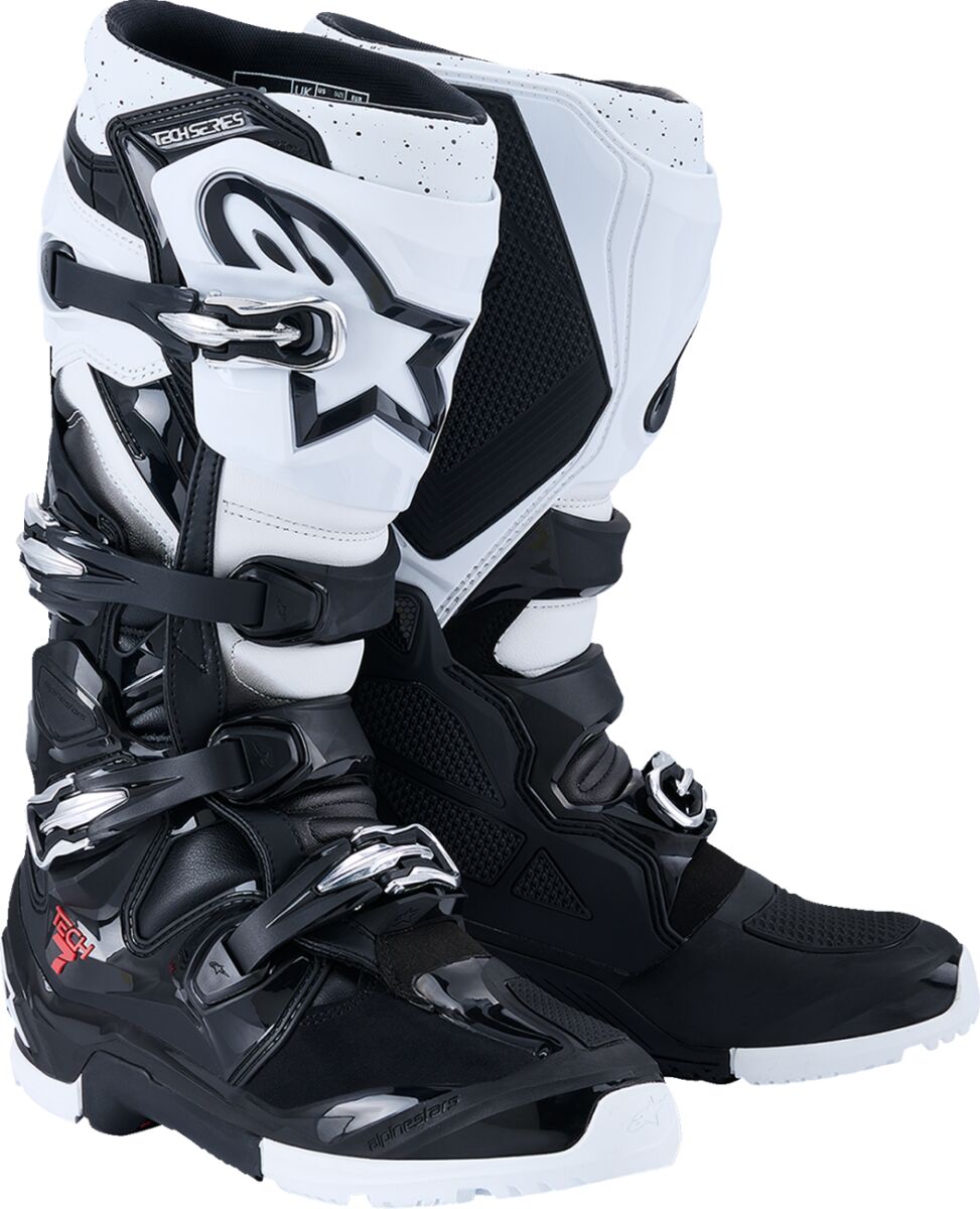 BOOT TECH 7 ENDURO BLK/WHT 7