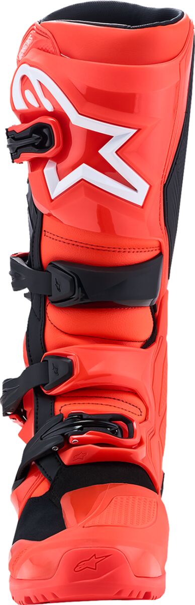 BOOT TECH 7 ENDURO RED FLUO BL