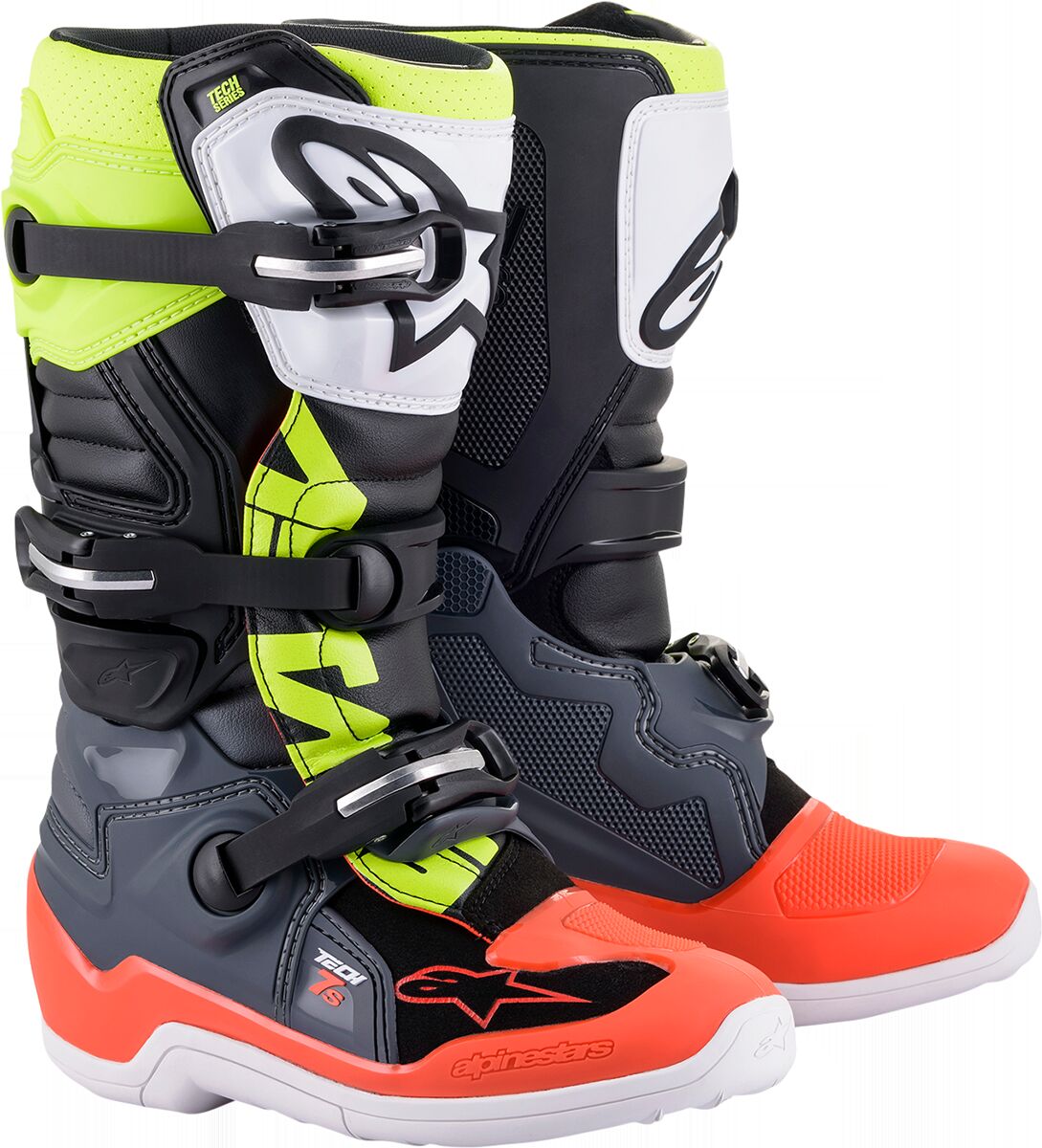 BOOT TECH7S GY/RD/YL 2