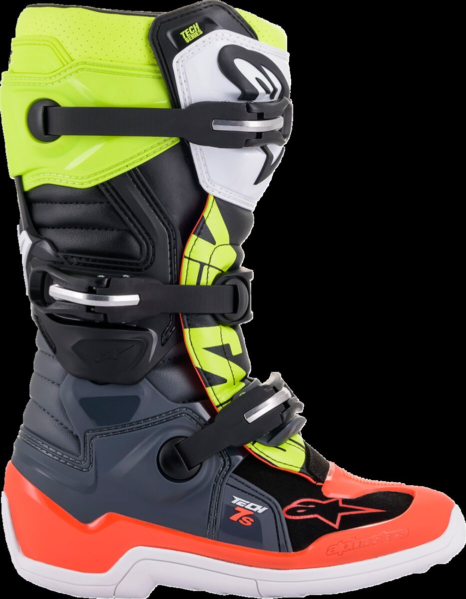 BOOT TECH7S GY/RD/YL 2
