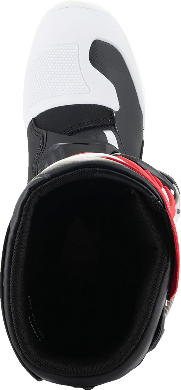 BOOT TECH3S YTH WT/BK/R 3