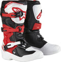 BOOT TECH3S YTH WT/BK/R 5