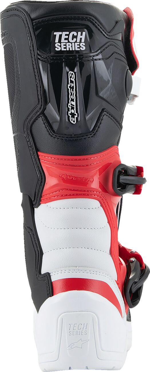 BOOT TECH3S YTH WT/BK/R 5
