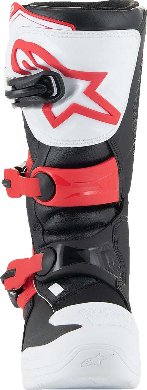 BOOT TECH3S YTH WT/BK/R 5