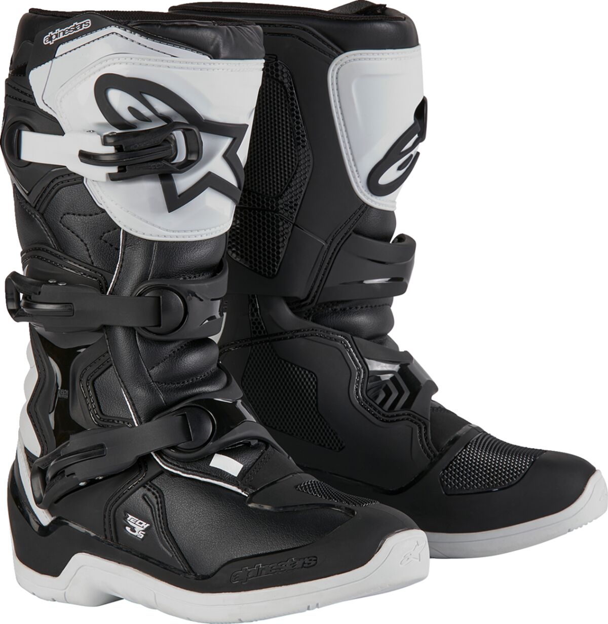 BOOT TECH3S YTH WHT/BLK 2