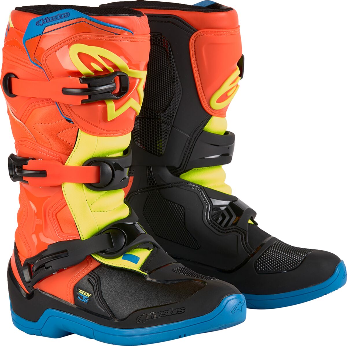 BOOT TECH3S YTH OR/BL/Y 7