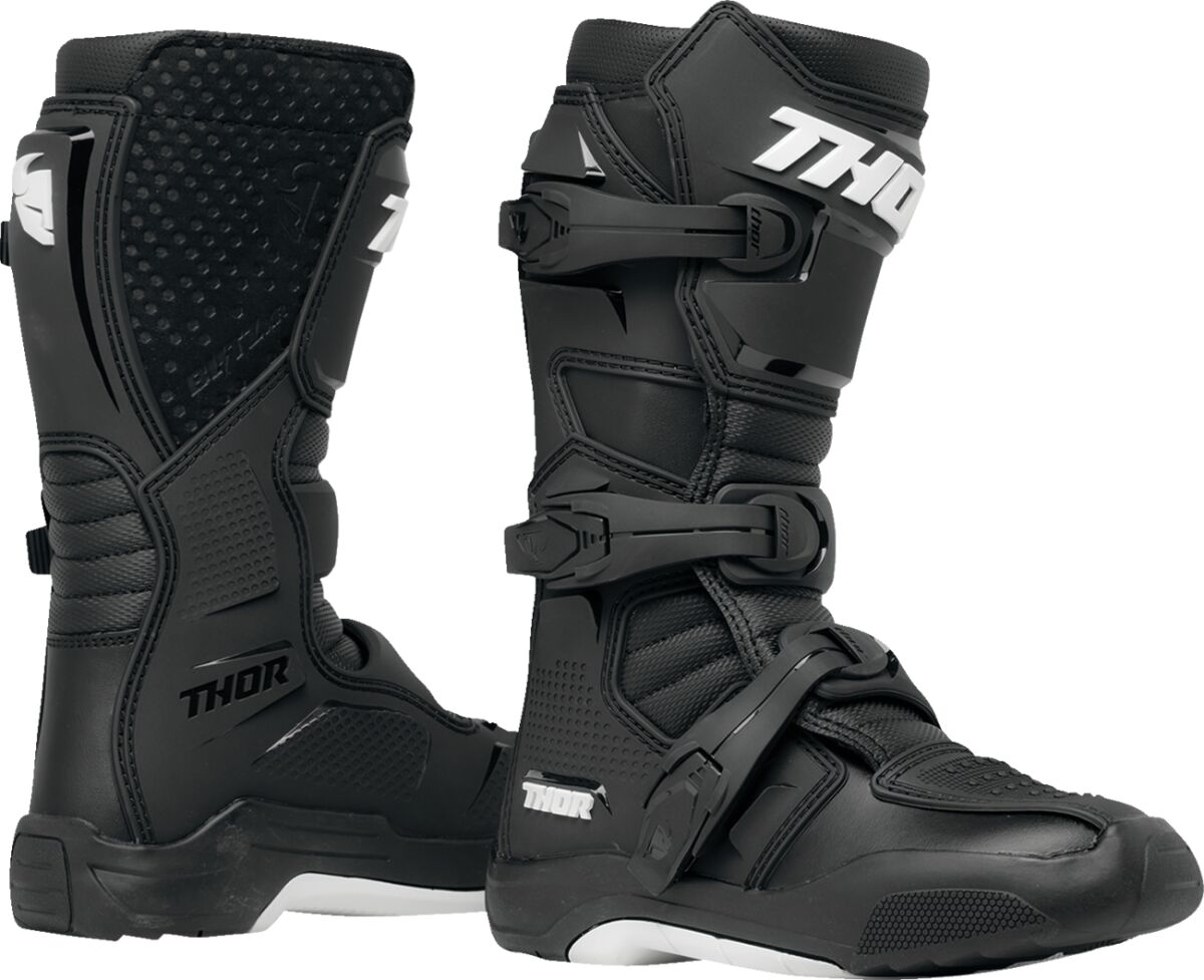 BOOT YTH BLITZ XR BK/WH 6