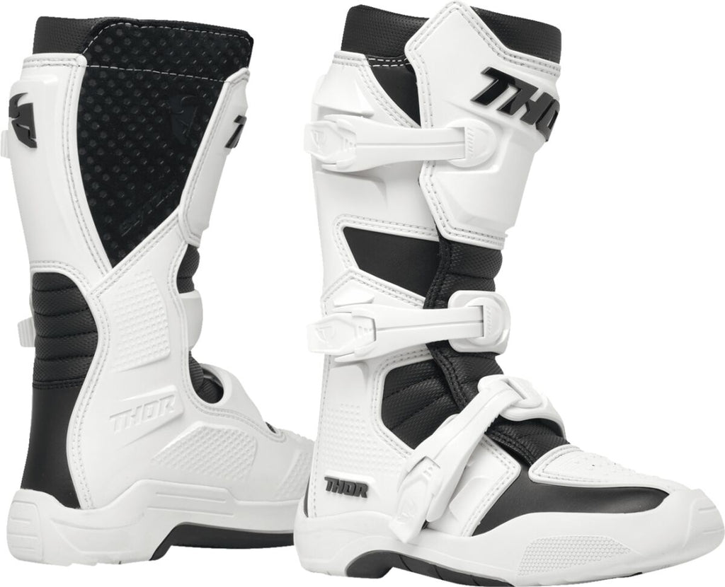 BOOT YTH BLITZ XR WH/BK 7