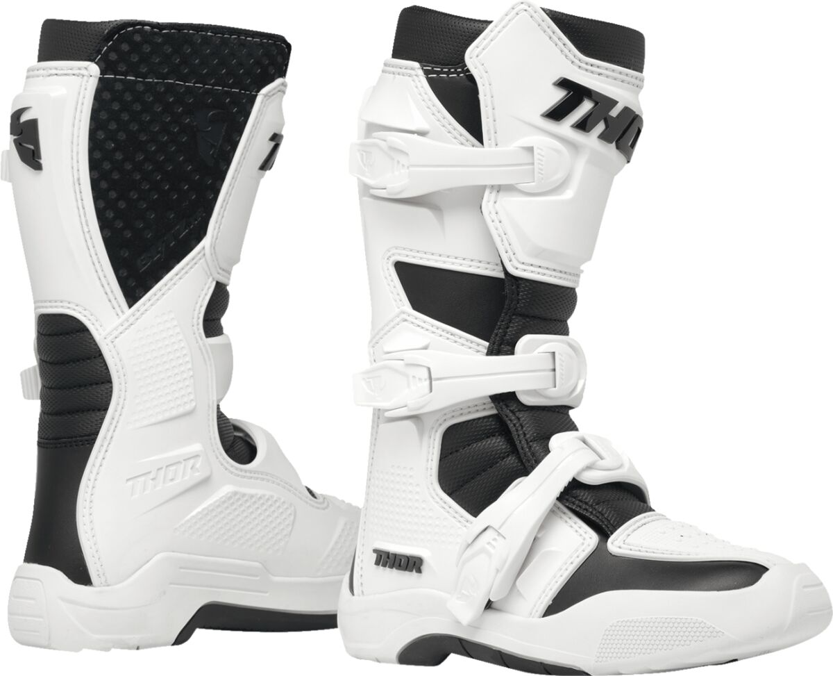 BOOT YTH BLITZ XR WH/BK 7