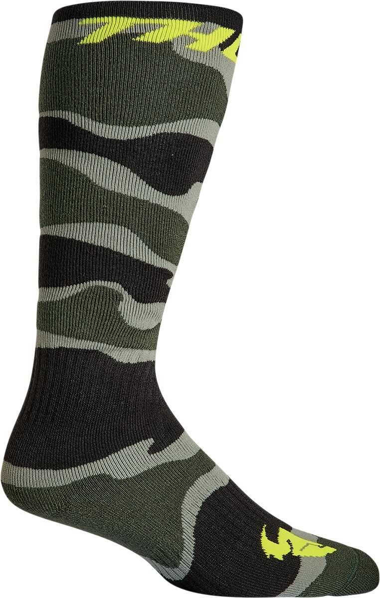 SOCK MX CAMO GN/AC 10-13