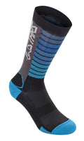 SOCKS DROP 22 BLK/AQ S