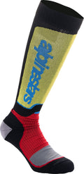 SOCK MX PLUS BLK/RED/BL S