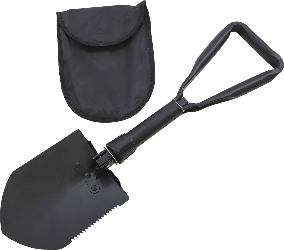 SHOVEL FOLDBLE BLK MSE