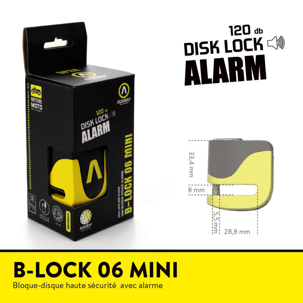 BLOCK DISC LOCK ALARM B-LOCK-0