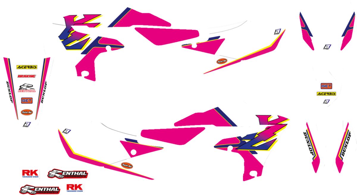 GRAPHIC W/S RETRO YZF