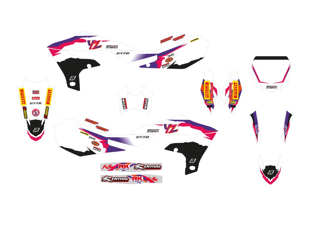 GRAPHIC KIT REPLICA YZF 70TH A