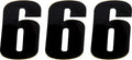 NUMBER MSE #6 4.5 BLACK