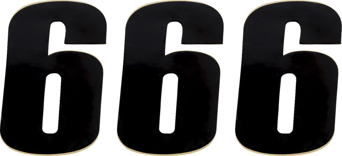 NUMBER MSE #6 4.5 BLACK