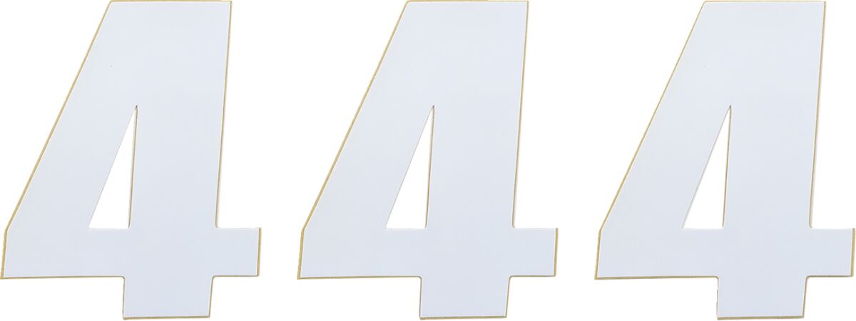 NUMBER MSE #4 4.5 WHITE