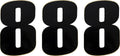 NUMBER MOOSE #8 6 BLACK
