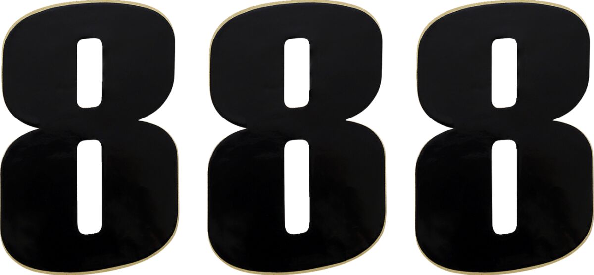 NUMBER MOOSE #8 6 BLACK