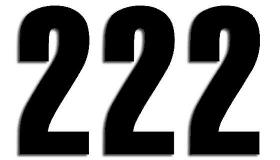 NUMBER #2 13X7CM BK