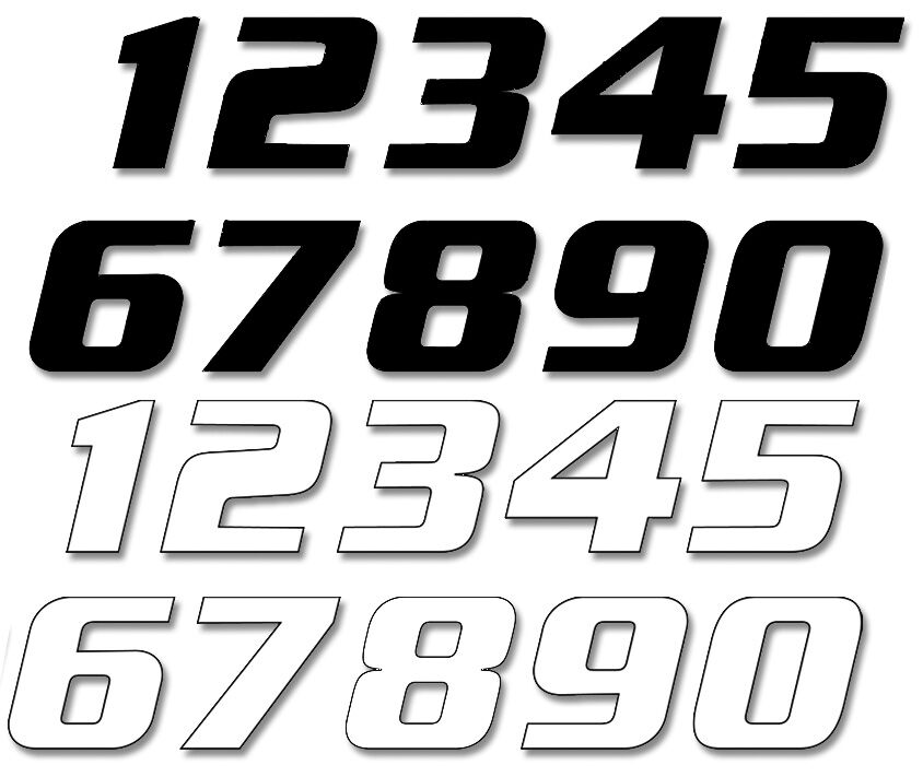 NUMBER #2 16x20CM WH