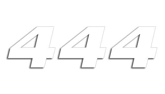 NUMBER #4 16x20CM WH