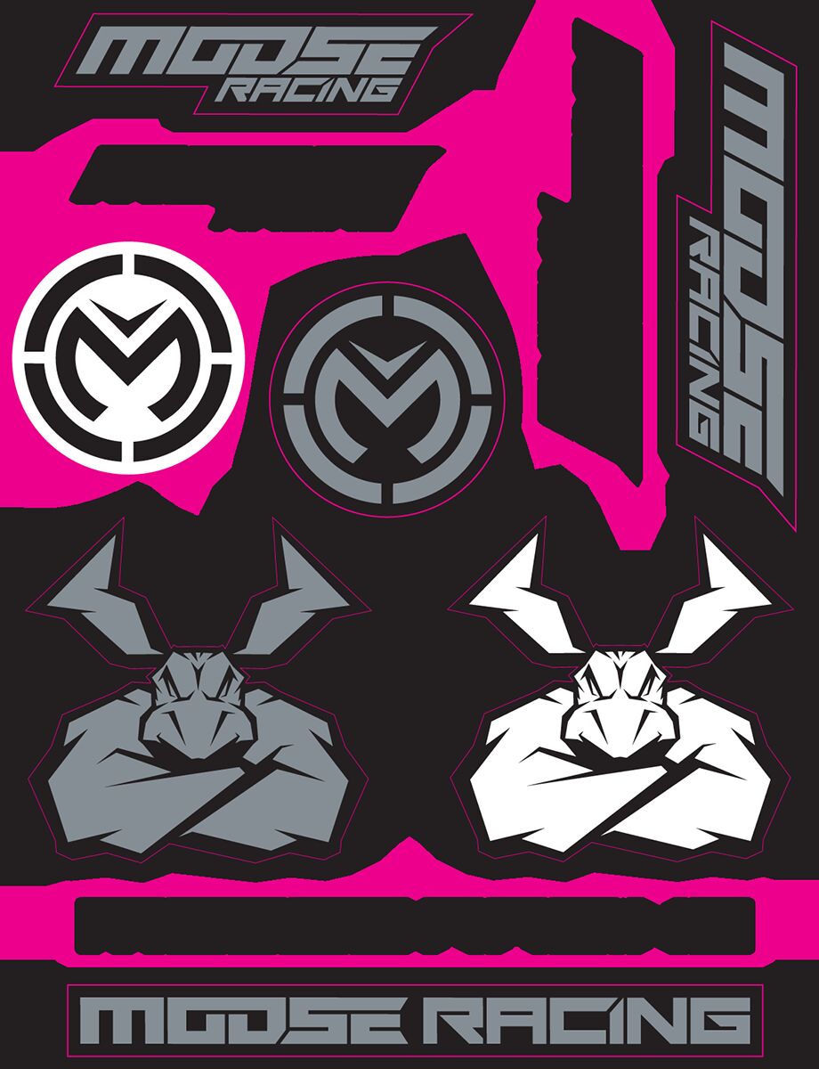 DECAL SHEET MOOSE BK/SILV