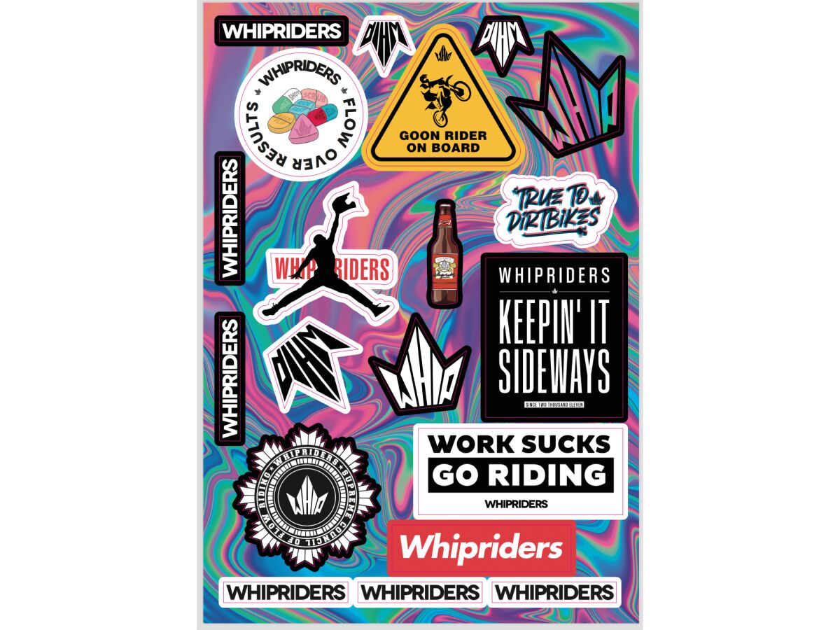 DECAL LOGO WHIPRIDERS SHEET