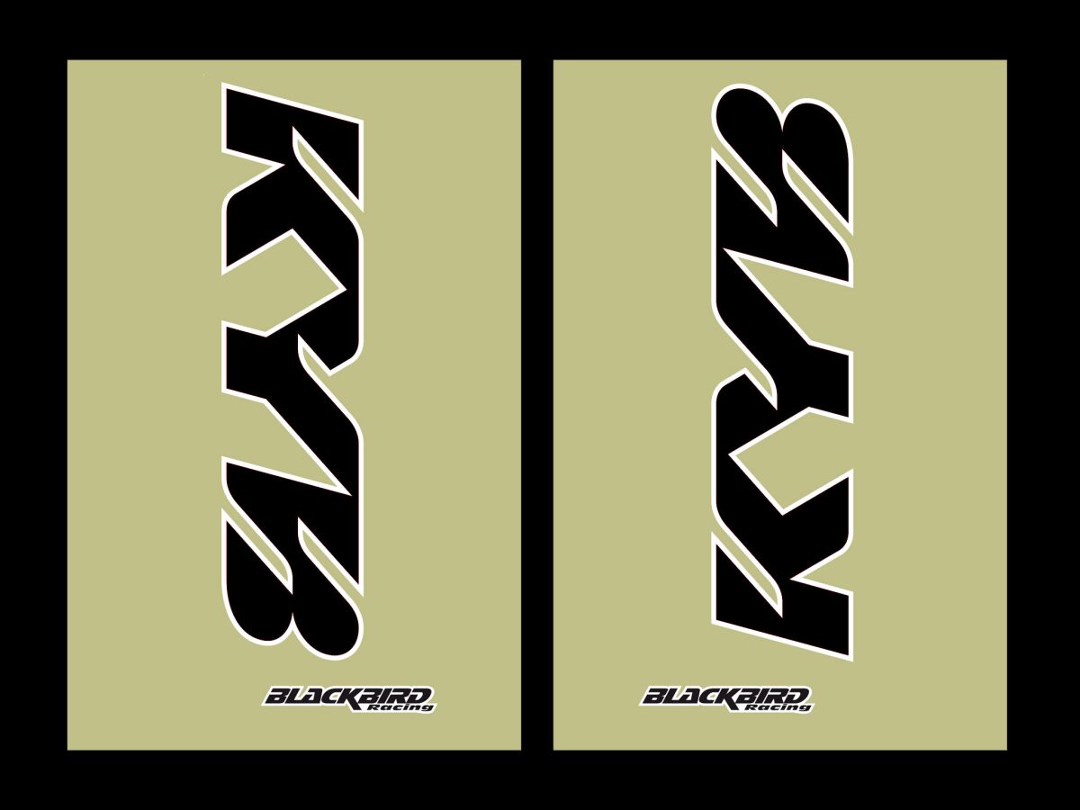 FORK STICKERS KYB BLK