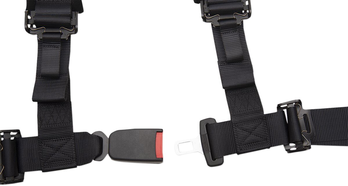 HRNESSEAT 2X2 4PT AUTO BK