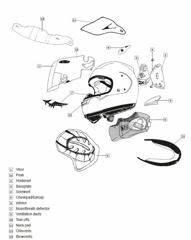 ARAI INTERIOR CHASER-X 2, 12MM