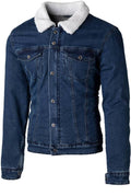 RST JACKT KEV SHERPA DENIM TXT, BLU, 50