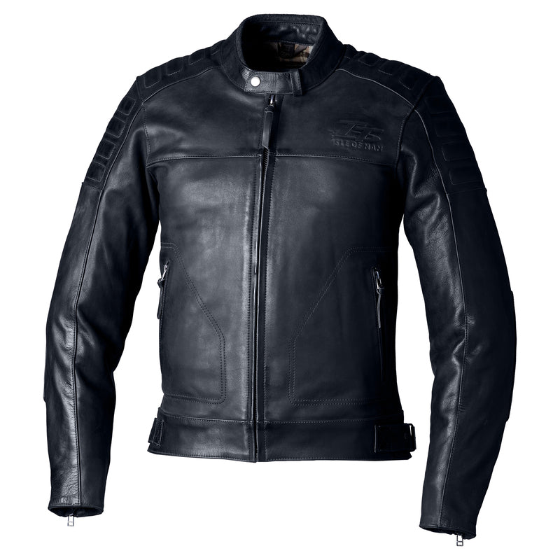 RST JACKT BRANDISH2 LTH MEN CE, BLK, 40