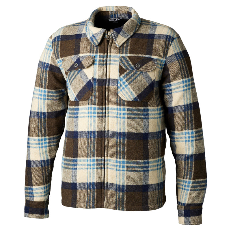 RST SHIRT BRUSHED TXT MEN CE, BRN, 44