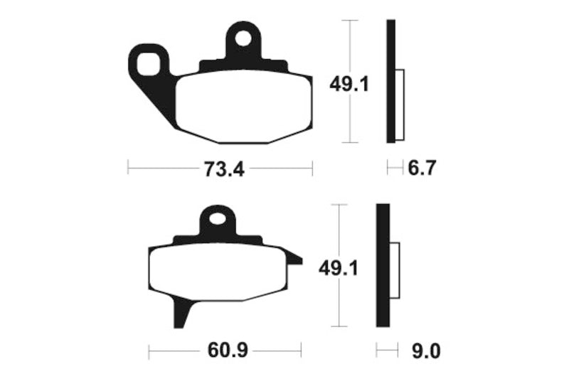 TECNI BRAKE PADS MA102 ORGANIC