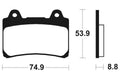 TECNI BRAKE PADS MA113 ORGANIC