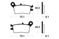 TECNI BRAKE PADS MA129 ORGANIC