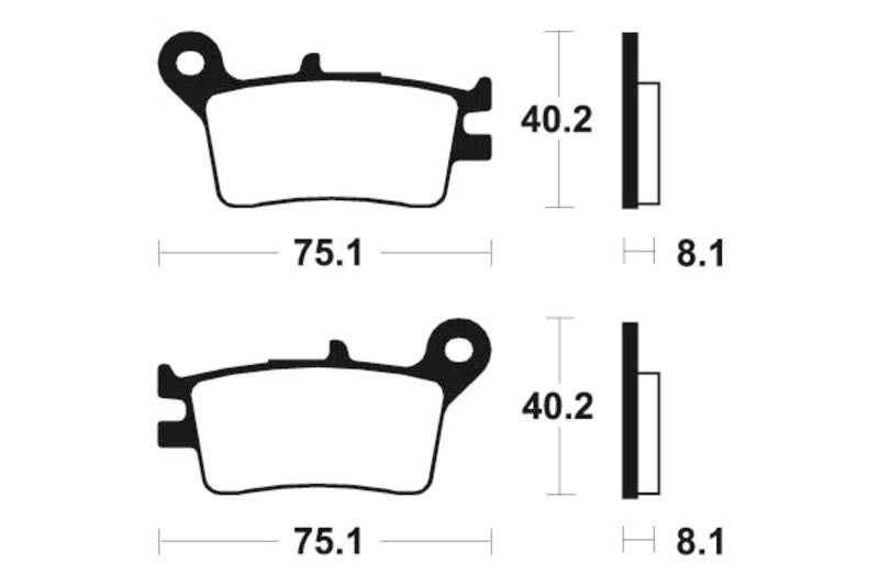 TECNI BRAKE PADS MA129 ORGANIC