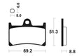 TECNI BRAKE PADS MA134 ORGANIC