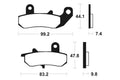 TECNI BRAKE PADS MA135 ORGANIC