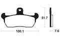 TECNI BRAKE PADS MA141 ORGANIC
