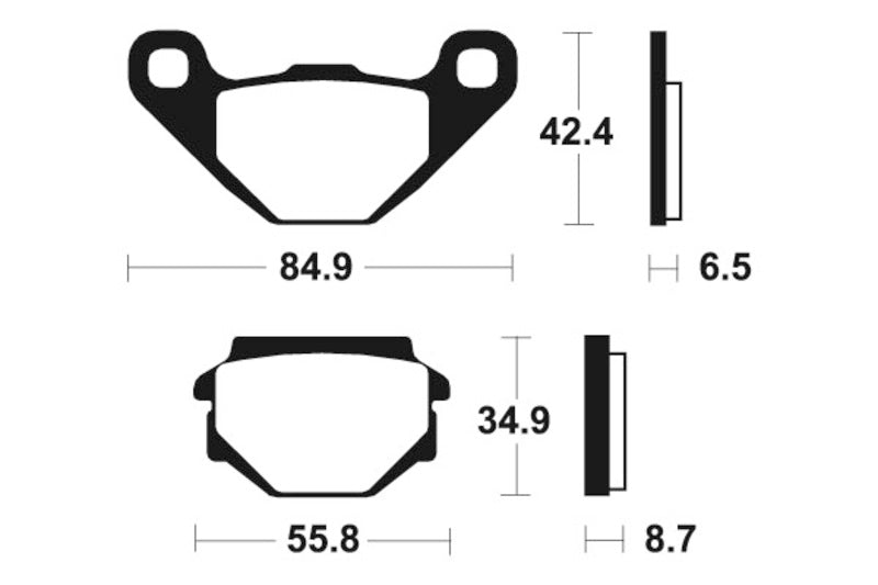 TECNI BRAKE PADS MA151 ORGANIC