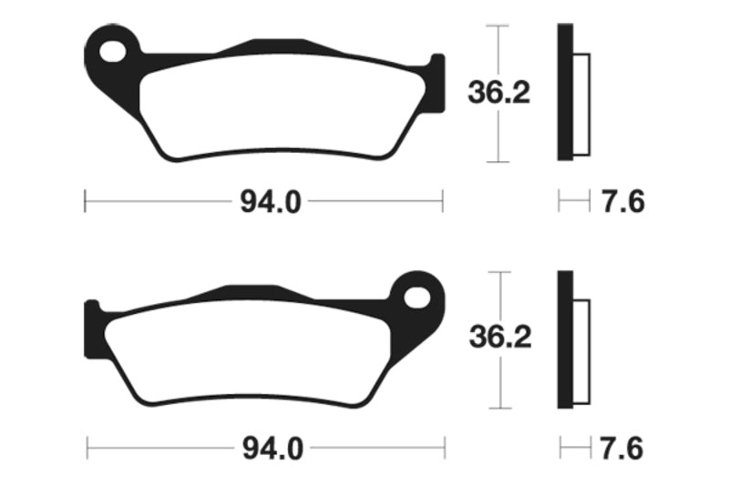 TECNI BRAKE PADS MA171 ORGANIC