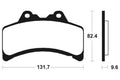 TECNI BRAKE PADS MA182 ORGANIC