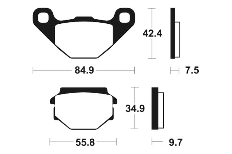 TECNI BRAKE PADS MA184 ORGANIC