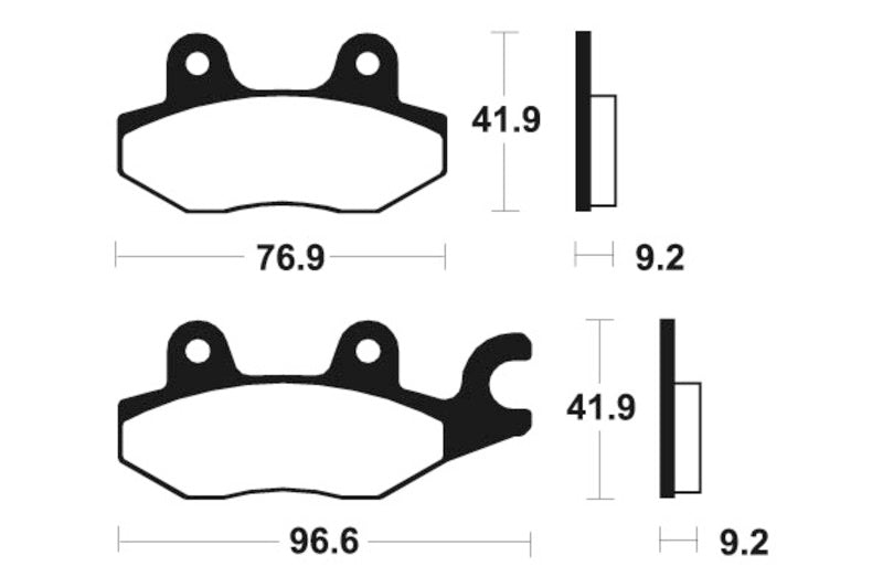 TECNI BRAKE PADS MA188 ORGANIC