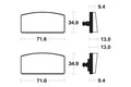 TECNI BRAKE PADS MA20 ORGANIC